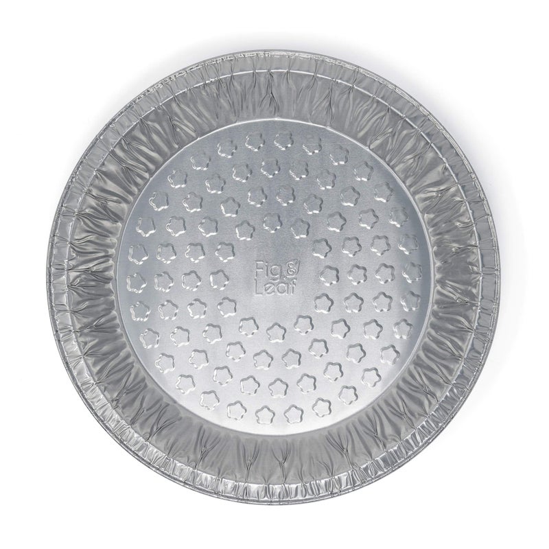 Fig & Leaf (60 Pack) Premium 9-Inch Pie Pans l Disposable Aluminum Foil l Heavy-Duty l Tin Plates for Tart Quiche Pies - Image 3